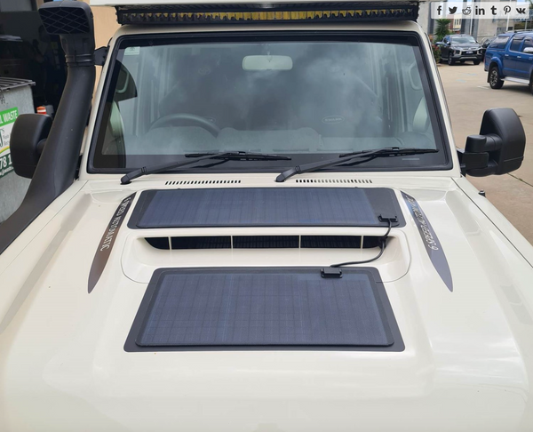 VSS Bonnet Solar Panels for Toyota Landcruiser 70 Series